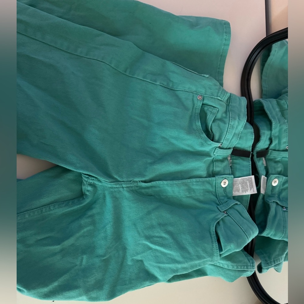 Green Wide leg jeans